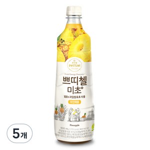 쁘띠첼 미초 파인애플, 900ml, 5개