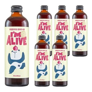 아임얼라이브 콤부차 유리병 석류, 315ml, 1개입, 6개