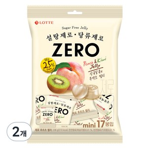 롯데제로 롯데제과 제로 후르츠 젤리, 238g, 2개