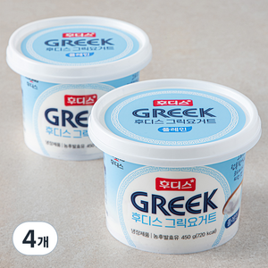 일동후디스 그릭 요거트 플레인, 450g, 4개