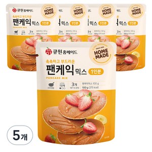 큐원 홈메이드 팬케익 믹스, 100g, 5개