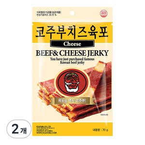 코주부 치즈육포, 70g, 2개