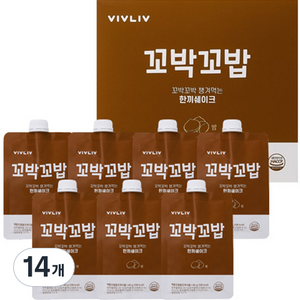 비브리브 꼬박꼬밥 챙겨먹는 한끼쉐이크 밤, 40g, 14개