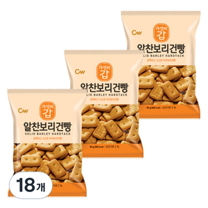 청우식품 알찬보리건빵 과자, 90g, 18개