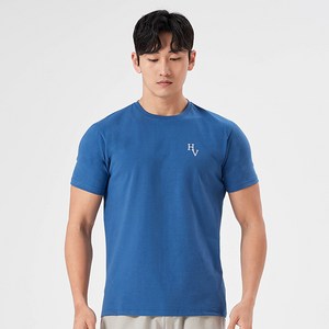 허그본 남성용 HV로고 머슬핏 12컬러 오리지널 무지라인 반팔티