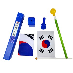 MEO 태극기 국기함 세트 + 천수기 태극기 + pvc 깃대 + 보관함, 혼합색상, 1세트