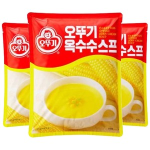 오뚜기 옥수수스프, 1kg, 3개