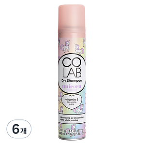 코랩 드라이샴푸 유니콘, 200ml, 6개