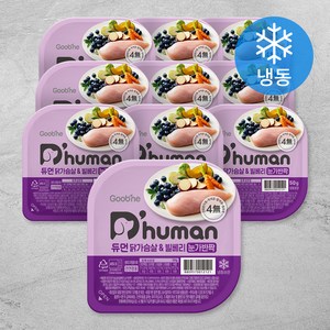 듀먼 전연령용 눈가반짝 냉동 화식사료, 닭, 50g, 10개