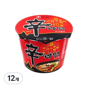 신라면 큰사발면 114g, 12개