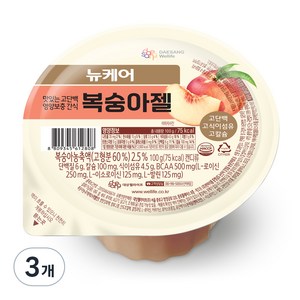 뉴케어 복숭아젤, 100g, 3개