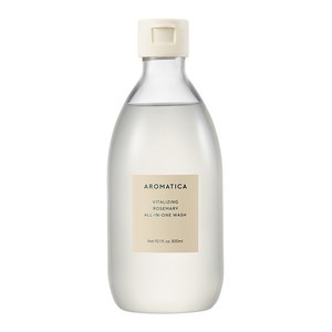 [비건뷰티] 아로마티카 바이탈라이징 올인원 워시 로즈마리, 300ml, 1개