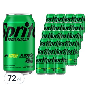 스프라이트 제로, 350ml, 72개