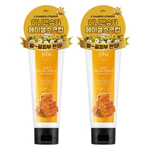 플루 소프트 페이셜 스크럽 허니 앤 슈가, 100g, 2개