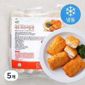 바른선 네모 피쉬 커틀렛 (냉동), 5개, 600g