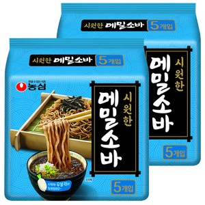 농심 메밀소바, 127g, 10개
