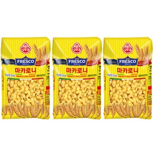 오뚜기 프레스코 마카로니, 500g, 3개