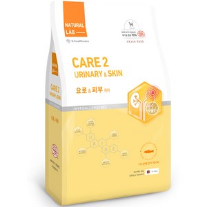 내츄럴랩 전연령용 유기농 고양이 기능성 사료 CARE2, 요로+피부, 6kg, 1개