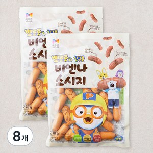 목우촌 뽀로로와 친구들 비엔나소시지, 270g, 8개