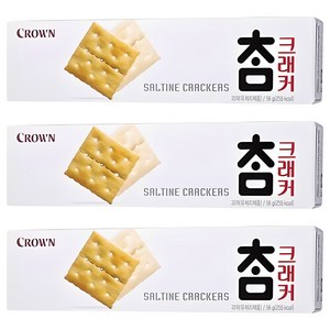 크라운 참 크래커, 56g, 3개