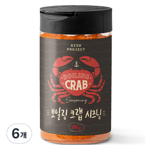 디쉬프로젝트 보일링크랩 시즈닝, 80g, 6개