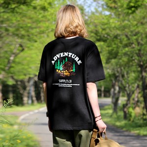 플루크 남여공용 마운틴 캐번 그래픽반팔티셔츠 FST157