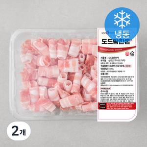 도드람 한돈 대패 삼겹살 구이용 (냉동), 600g, 2개