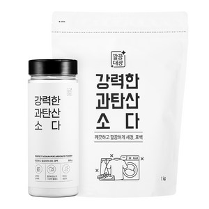 깔끔대장 강력한 과탄산소다 본품 500g + 리필 1kg, 1세트