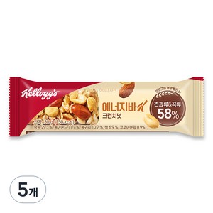 켈로그 크런치넛 에너지바 K, 30g, 5개