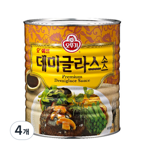 오뚜기 오쉐프 데미글라스, 3kg, 4개