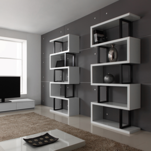 GVEN 덱스터 장식장 800 방문설치, 화이트, 5단