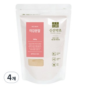 신선약초 쌀겨 미강가루, 4개, 300g