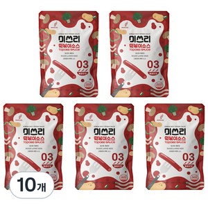 미쓰리 떡볶이소스 03단계 매콤한맛, 50g, 10개