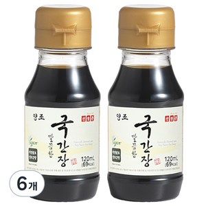 신앙촌 양조 깔끔한 국간장, 120ml, 6개