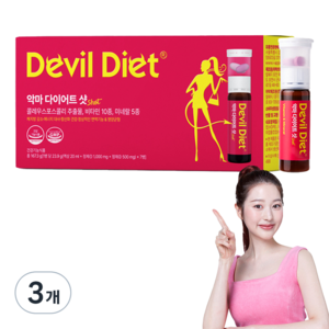 악마다이어트 샷 레드자몽맛, 7회분, 3개