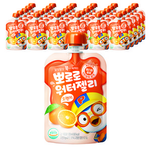 뽀로로 워터젤리 오렌지 40개입, 1.2L, 4개