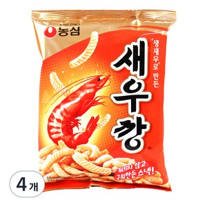 농심 새우깡, 90g, 4개