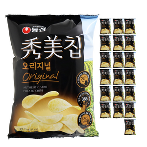 농심 수미칩 오리지널, 55g, 20개