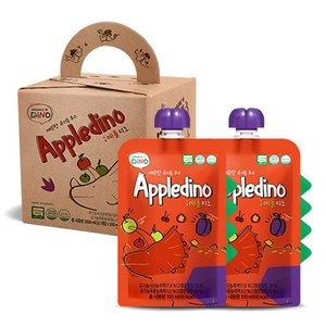 오가닉디노 유기농 사과맛 과채주스10개입, 애플디노, 100ml, 10개