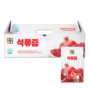 순수식품 석류즙, 70ml, 30개
