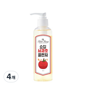 라벨영 쇼킹 사과초 클렌저, 4개, 200ml