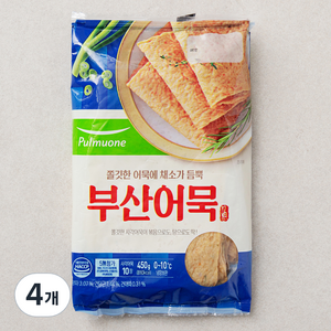 풀무원 부산어묵 10장, 450g, 4개