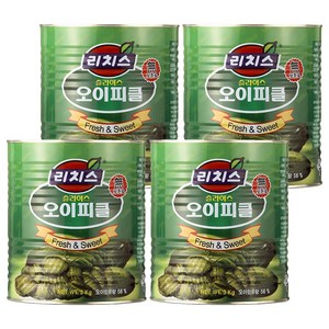리치스 슬라이스 오이피클, 4개, 3kg