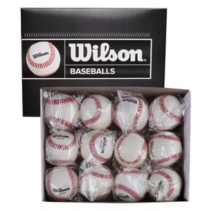 윌슨 WTA1060B 시합구 야구공 12p A1035S, 1개