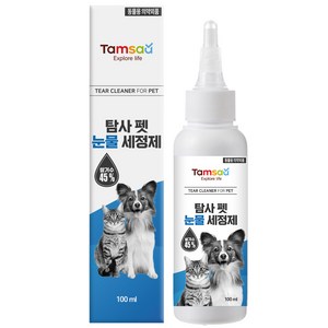 탐사 프리미엄 순한 펫 눈물 세정제, 100ml, 1개