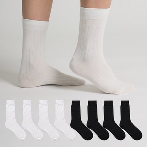 싹스탑 남성용 프리미엄 골지 장목 양말 8족 세트