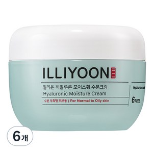 일리윤 히알루론 모이스춰 수분크림, 100ml, 6개