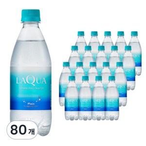 라쿠아 스파클링 워터 플레인, 500ml, 80개