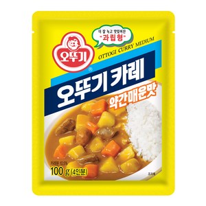 오뚜기 카레 과립형 약간매운맛, 1개, 100g