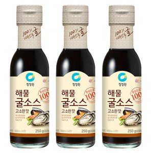 청정원 해물굴소스 고소한맛, 250ml, 250g, 3개